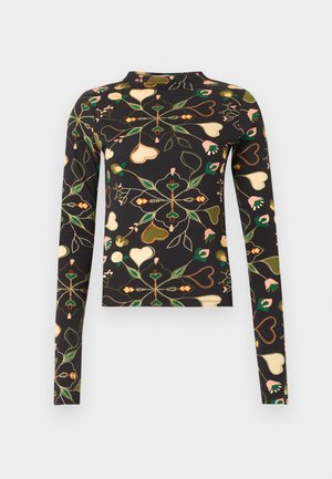 K A R L A I L O V E L E T T E R - Langærmet T-shirt - black