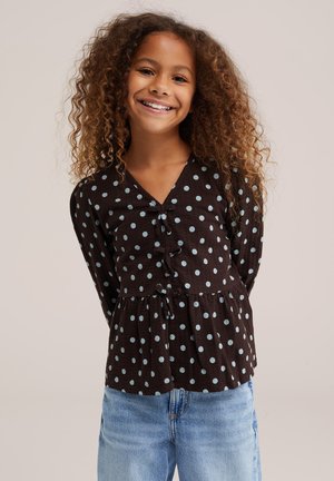 WE Fashion, Blouse - dark brown