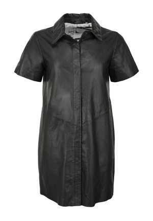 Maze Shirt dress - black
