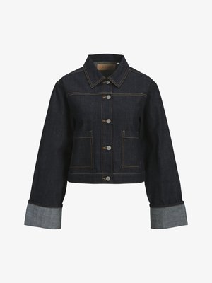 JJXX JXVEGA JACKET FOLD UP - Džínová bunda - dark blue denim