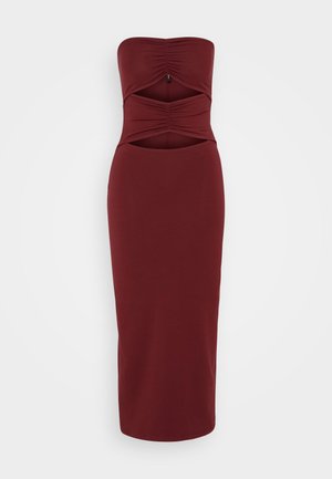 ONLY ONLLIVE LOVE CUT OUT DRESS - Juhlamekko - cabernet