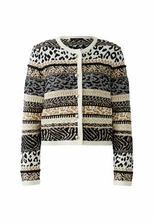 Oui Strickjacke - offwhite black