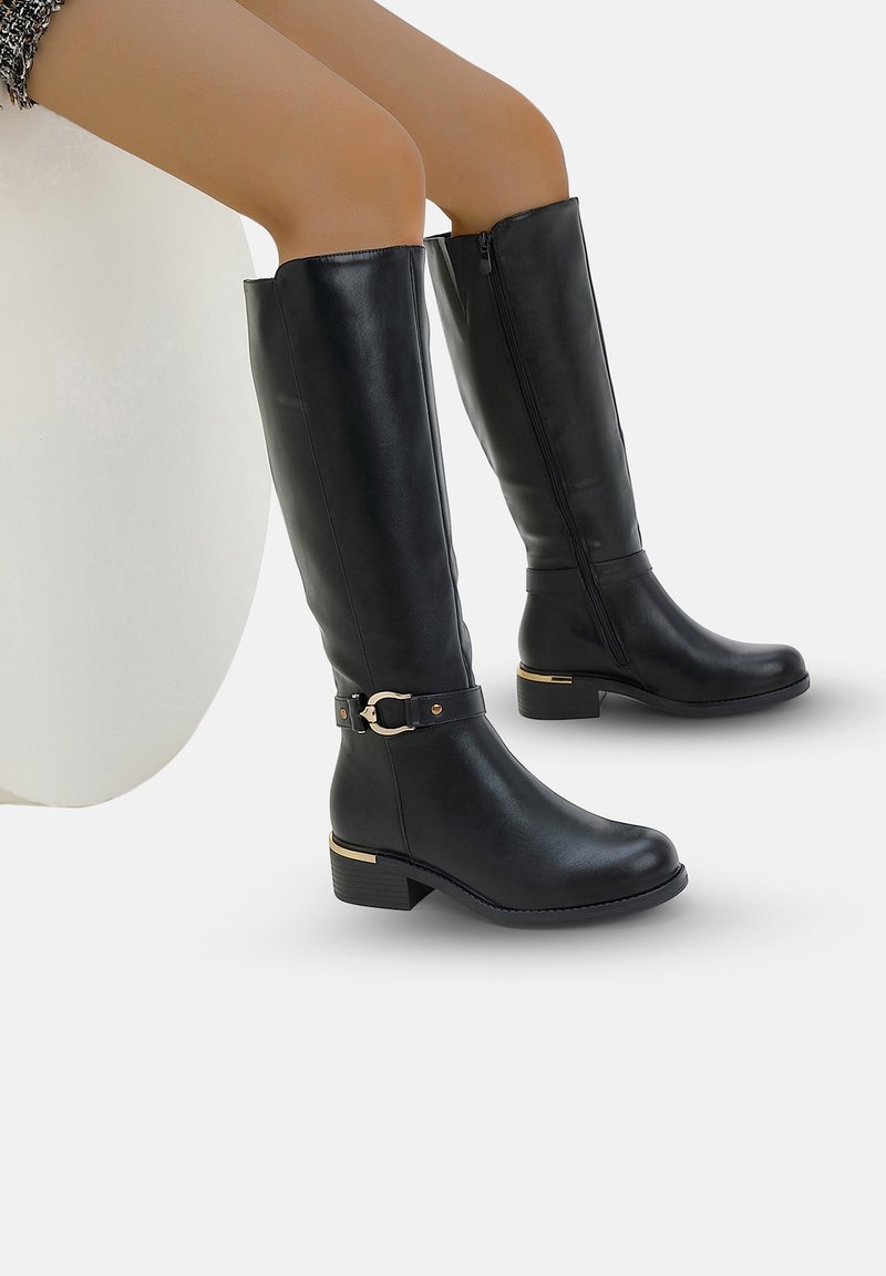 Bottes D'équitation Equistar Field Boot - Noir - Synthétique - Taille Slim 5 US