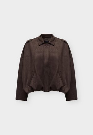 Vero Moda, Μπουφάν από συνθετικό δέρμα - seal brown