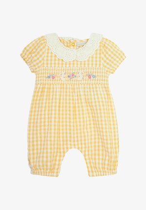 JoJo Maman Bébé BUNNY EMBROIDERED - REGULAR FIT - Buksedragter - yellow