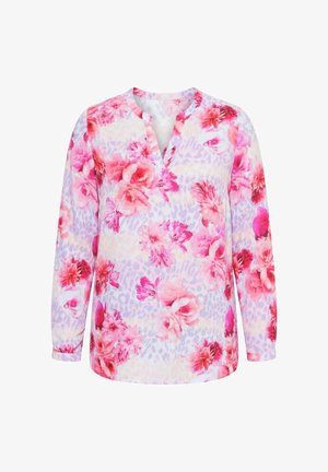 MIAMODA, BLUSE, REGULAR FIT, MUSTER, LANGARM - Blusa - lilac