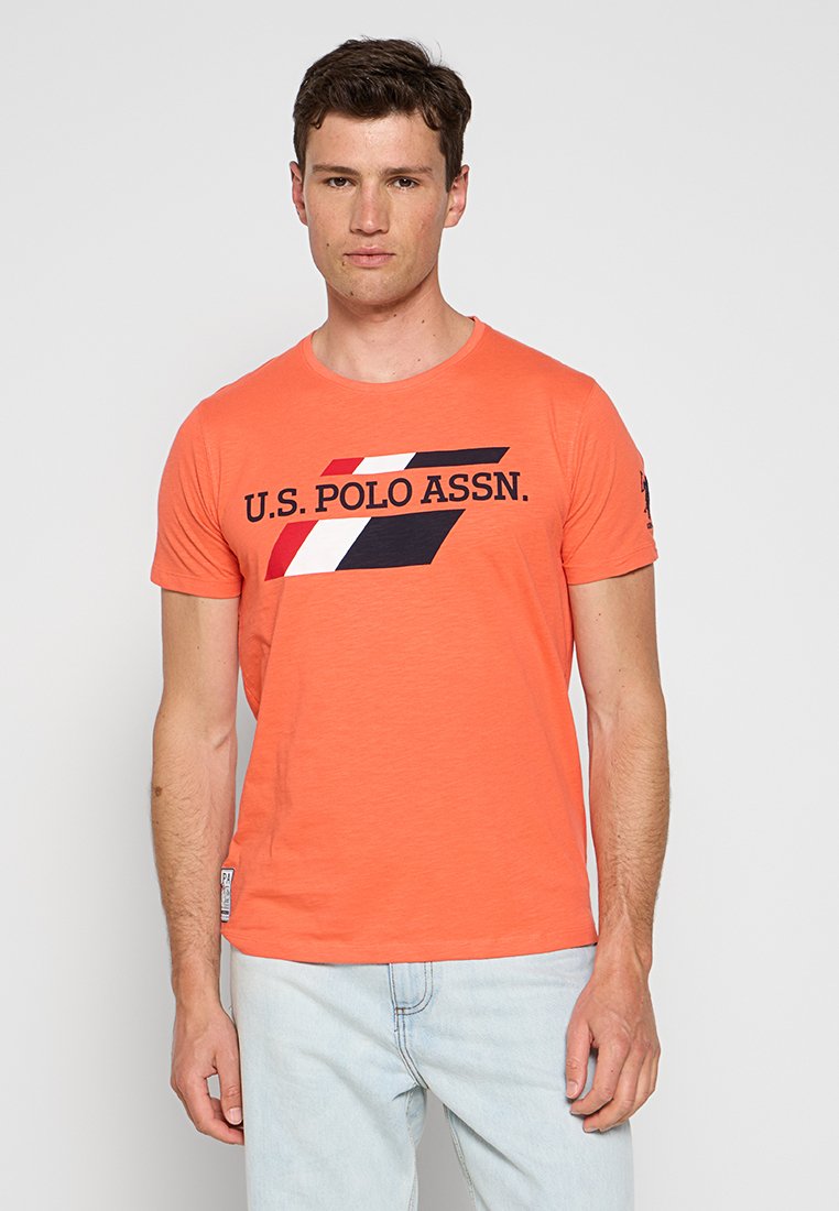 U.S. Polo Assn. T-shirt print oranje