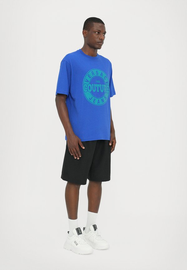 LOGO ROUND - Print T-shirt - blu2