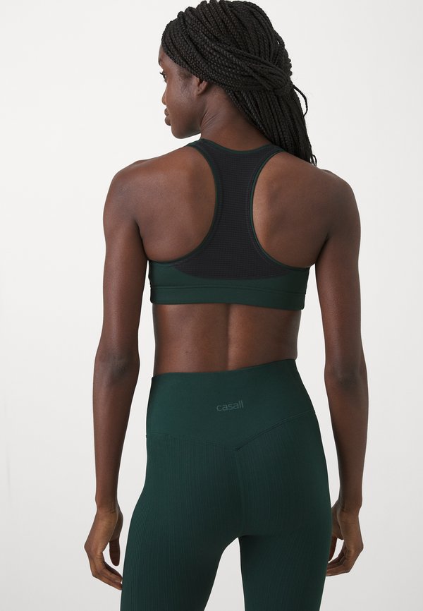 ICONIC BRA - Medium support sports bra - dark pine4