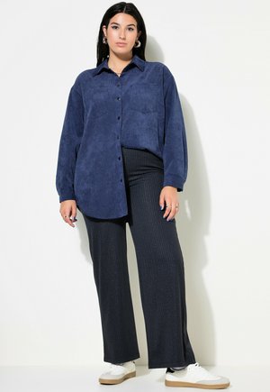 WEITES NADELSTREIFEN - Pantaloni - navy