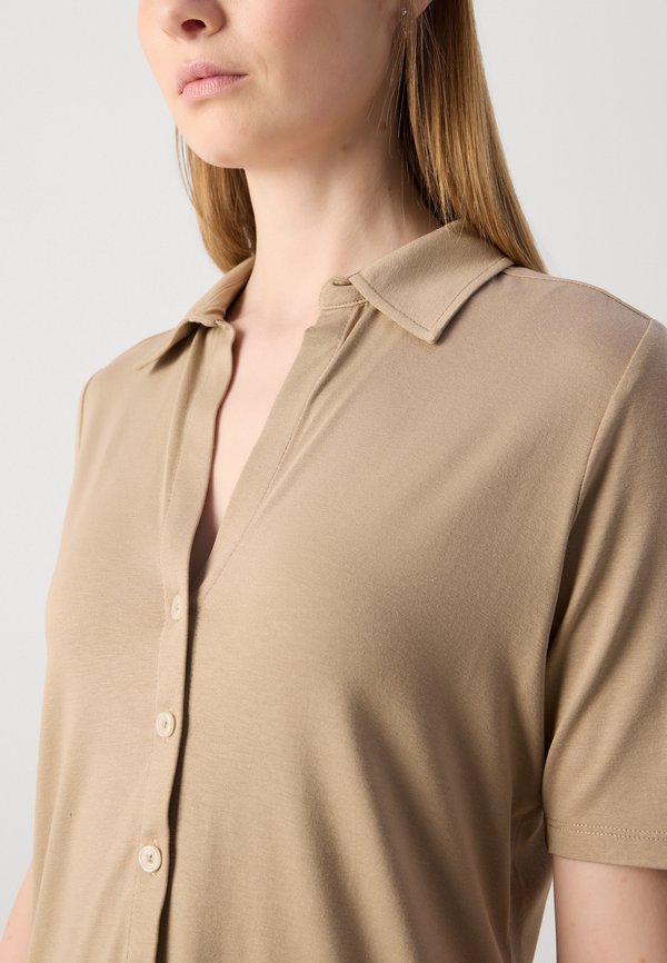 SHORT SLEEVE - Button-down blouse - summer sand2