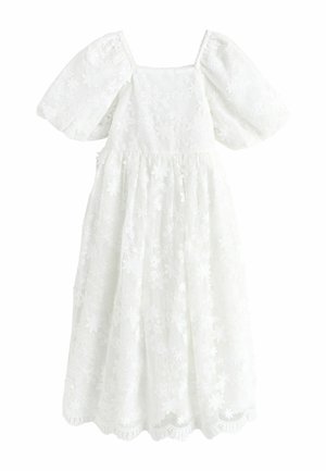 REGULAR FIT - 3D FLOWER  - Alkalmi viselet - white