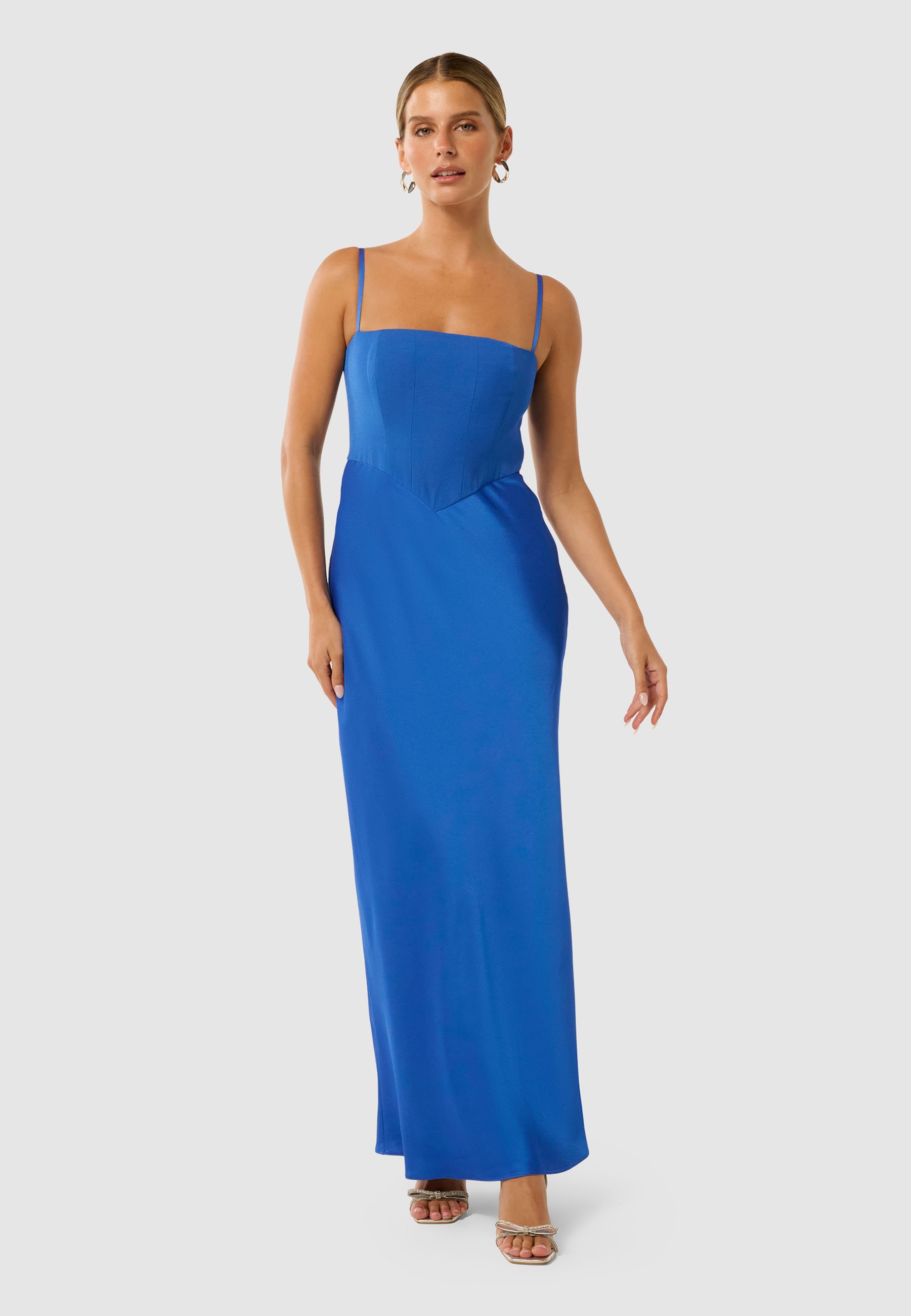 Forever New Petite MARLI DRESS - Maxi dress - intense azure/blue - Zalando.co.uk Forever New Petite MARLI DRESS - Maxi dress - intense azure/blue - Zalando.co.uk