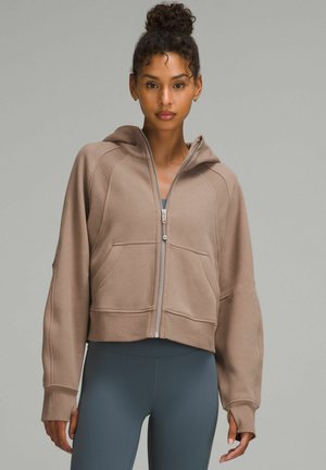 lululemon SCUBA OVERSIZED HALF-ZIP - Hættetrøje - taupetastic