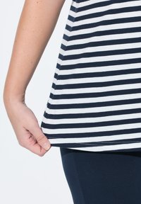 Ulla Popken 2 PACK STRIPED   - Triko s potiskem - marine