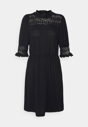 VMMALENA SHORT DRESS - Abito in maglia - black