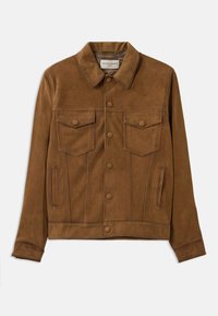 LEONIDE  - Ādas jaka - tobacco