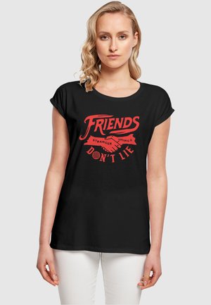 STRANGER THINGS - FRIENDS DONT LIE  - T-Shirt print - black