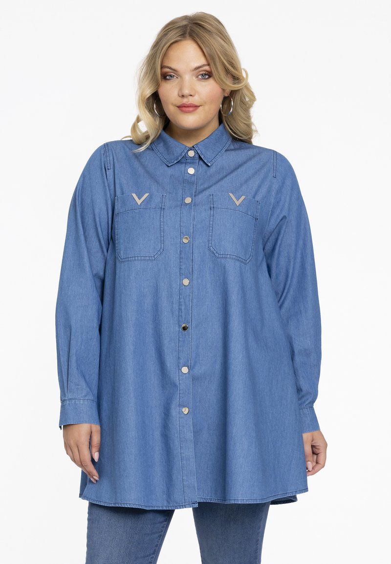 Yoek - MIT KNÖPFEN - Overhemdblouse - blue, Vergroten