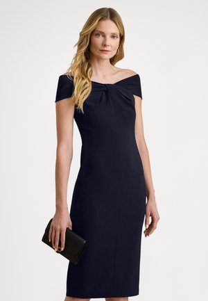 TWIST-FRONT CREPE COCKTAIL DRESS - Kokteilikleit/peokleit - lighthouse navy