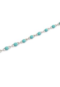 Singularu DOTS TURQUOISE ENAMEL - Bracciale - silver coloured