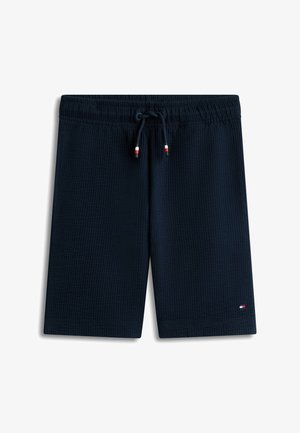 Tommy Hilfiger, SEERSUCKER - Shorts - dark night navy