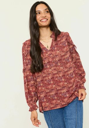 FatFace, PETITE FIT - TUNIC - Blouse - dark purple marble
