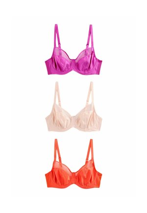 NON PAD FULL CUP 3 PACK - Underwired bra - orange/neutral/purple