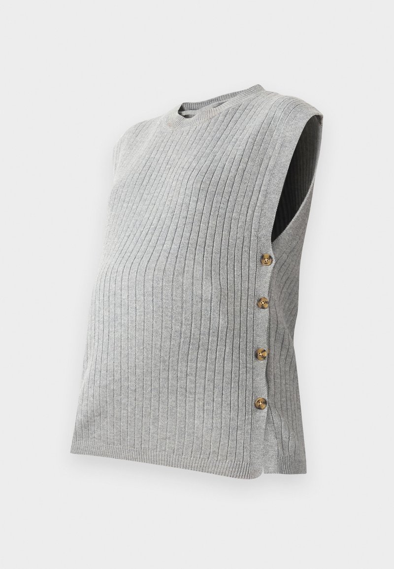 Mamalicious Bodywarmer grijs gemêleerd