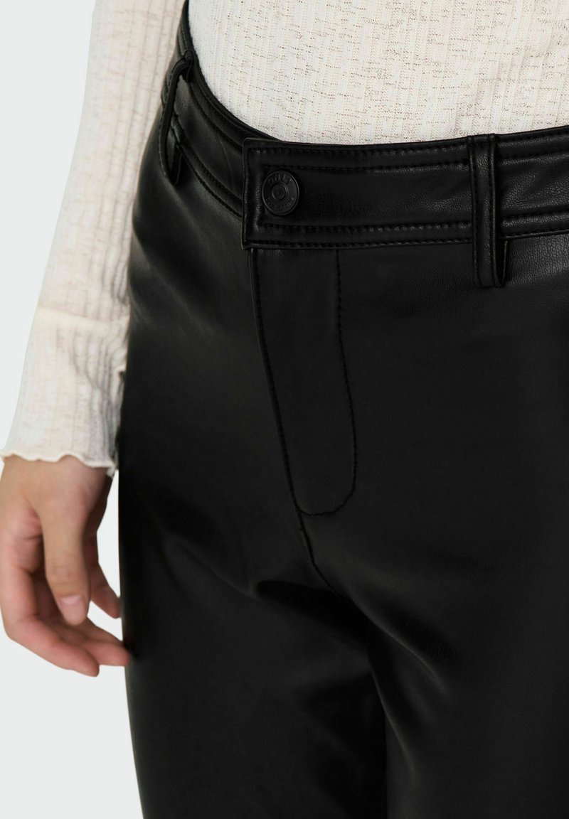 Pantalón Palazzo Only Para Mujer - Cintura Alta, Corte Recto Y Ancho, Color Negro, 100% Acrílico