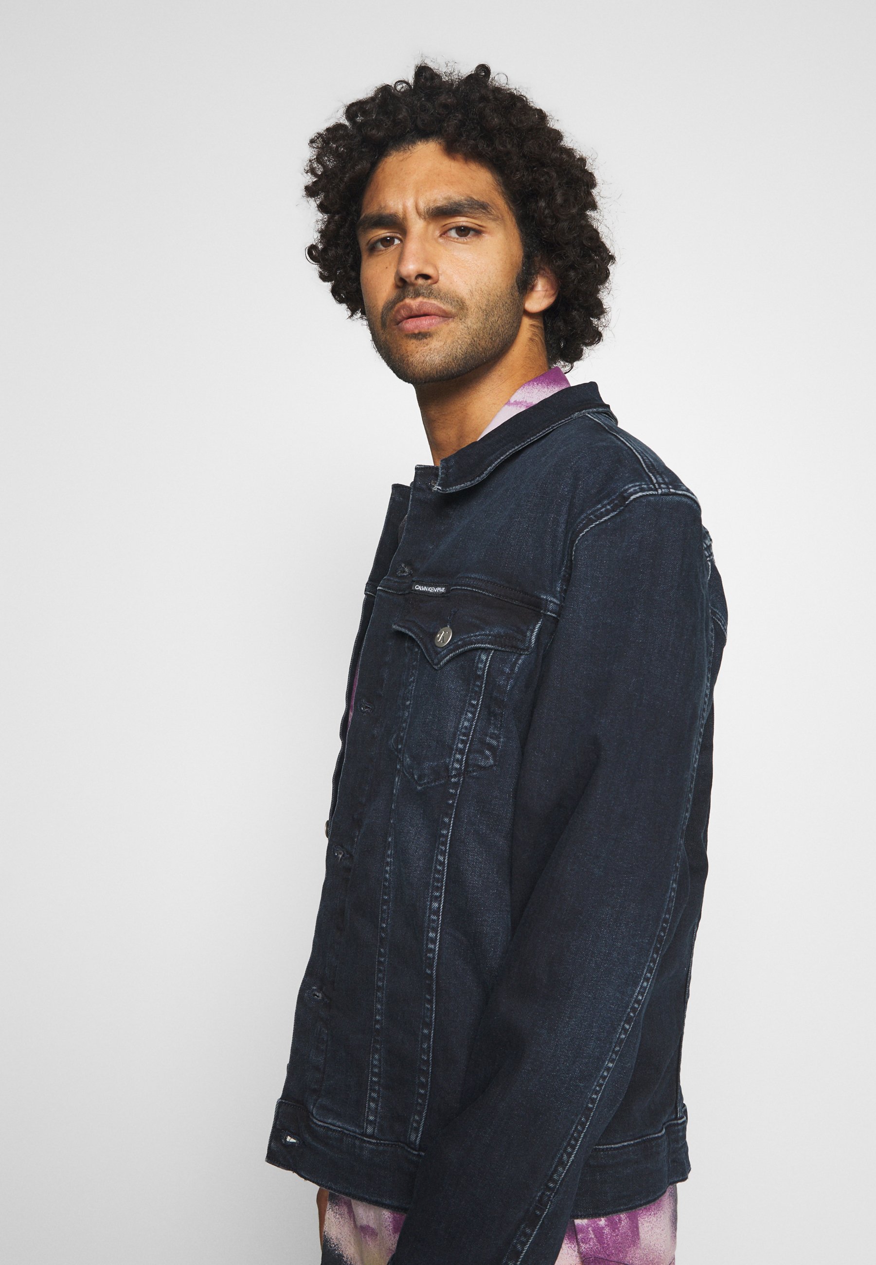 blue black denim jacket