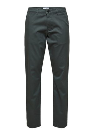 Selected, SLIM NEW MILES FLEX PANT NOOS - Chino kalhoty - dark shadow