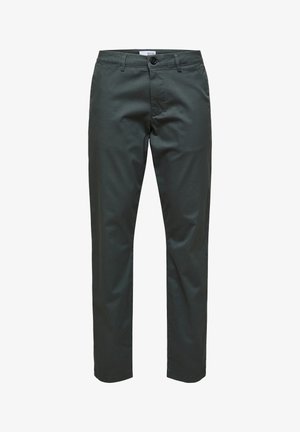 Selected, SLIM NEW MILES FLEX PANT NOOS - Chino kalhoty - dark shadow