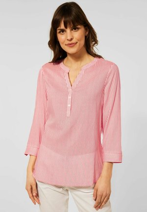 MIT STREIFENPRINT - Blouse - rot