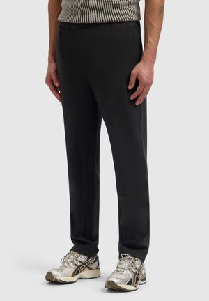 REGULAR FIT SMART - Stoffhose - black