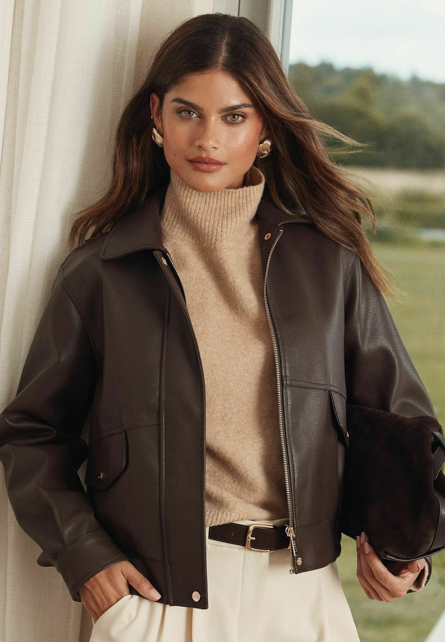 Lipsy REGULAR FIT - 80S STYLE BIKER - Faux leather jacket