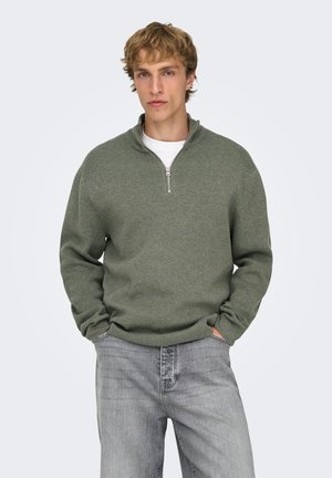 Only & Sons, ONSTING LIFE HALF ZIP - Пуловер - castor gray