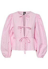 PCAGNETE ONECK TIE  - Blouse - pink-a-boo/fuchsia pink