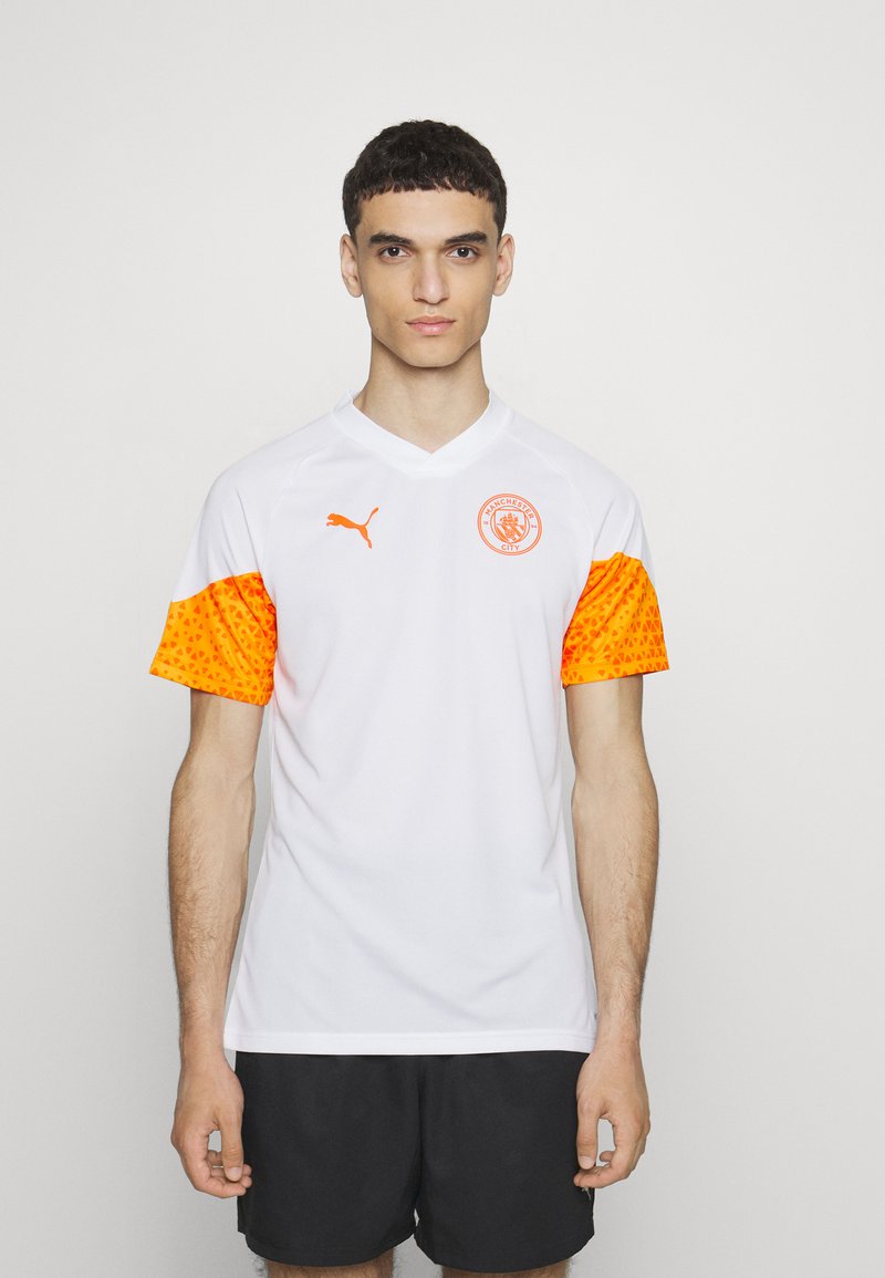 Puma MANCHESTER CITY TRAINING - Club wear - white/orange popsicle/white