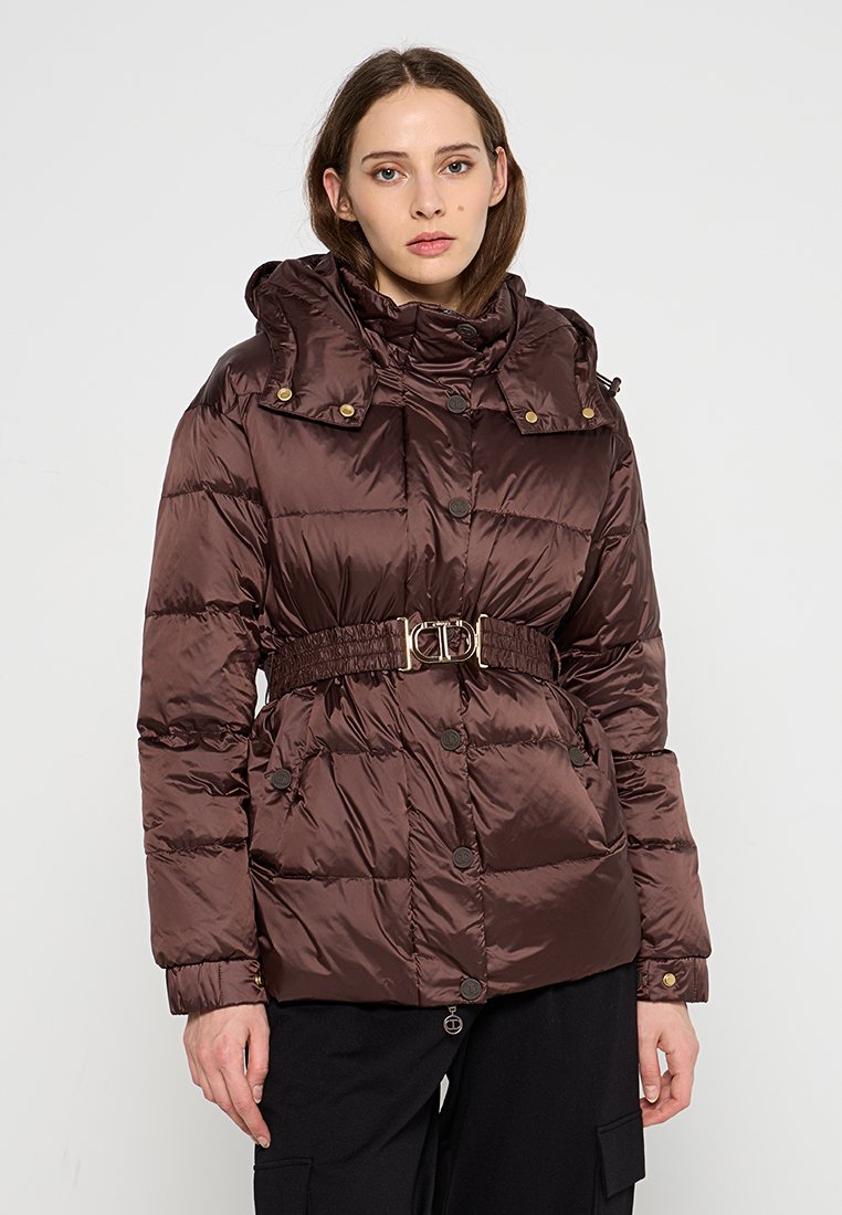 TWINSET Gewatteerde jas bruin TWINSET Gewatteerde jas bruin