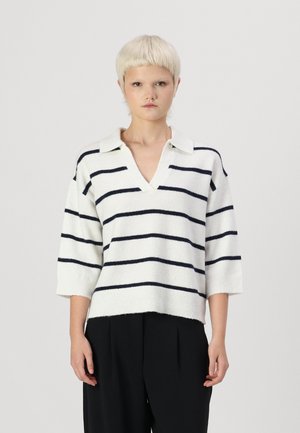 Pieces PCMIKELA V NECK  - Πουλόβερ - cloud dancer