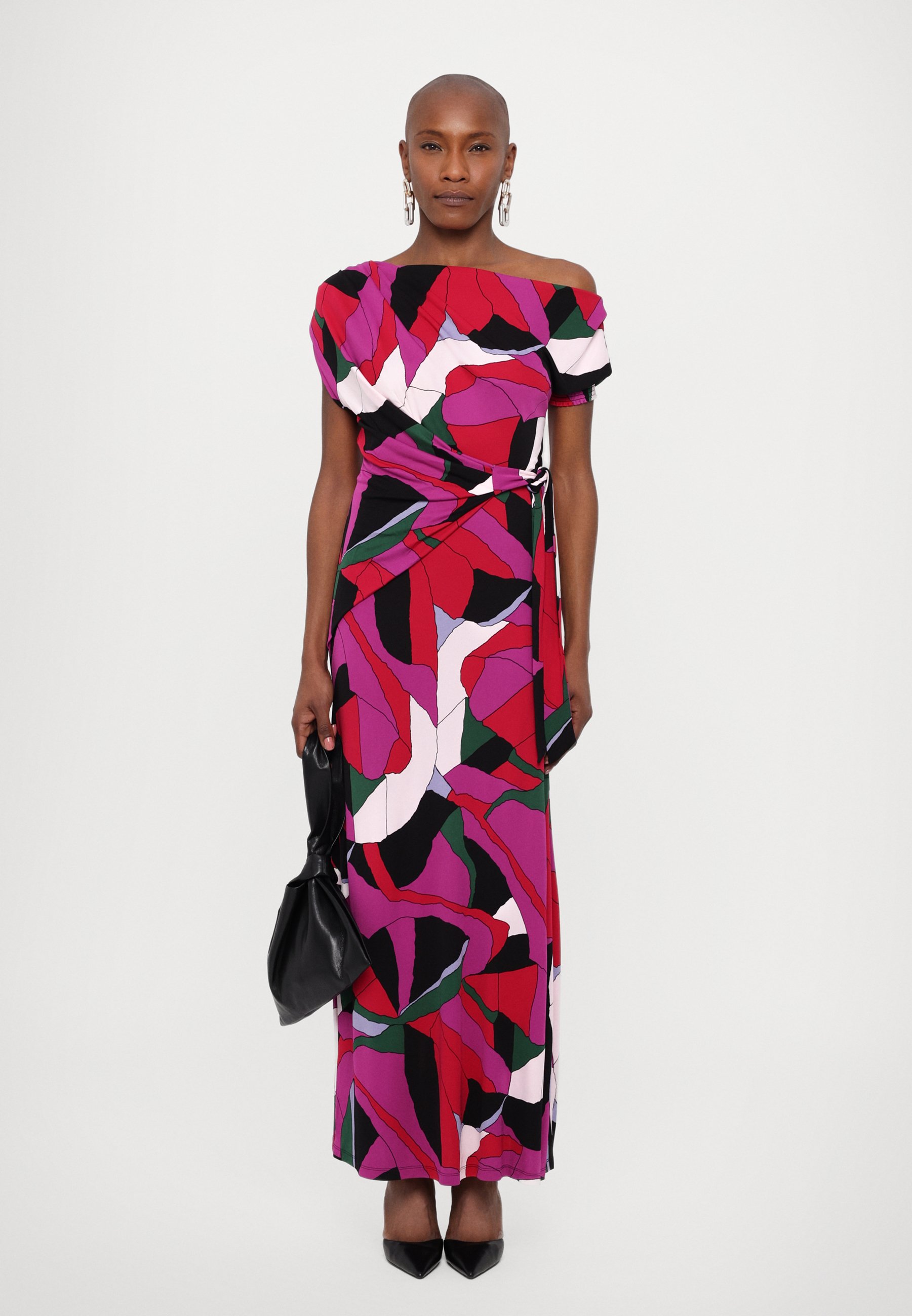 DVF ワンピース Eliana printed maxi dress998381 Eliana Faux Wrap Dress – Diane von Furstenberg