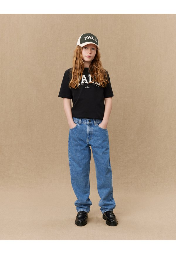 ROI YALE BULLDOG PANTS UNISEX - Straight leg jeans - medium indigo wash3