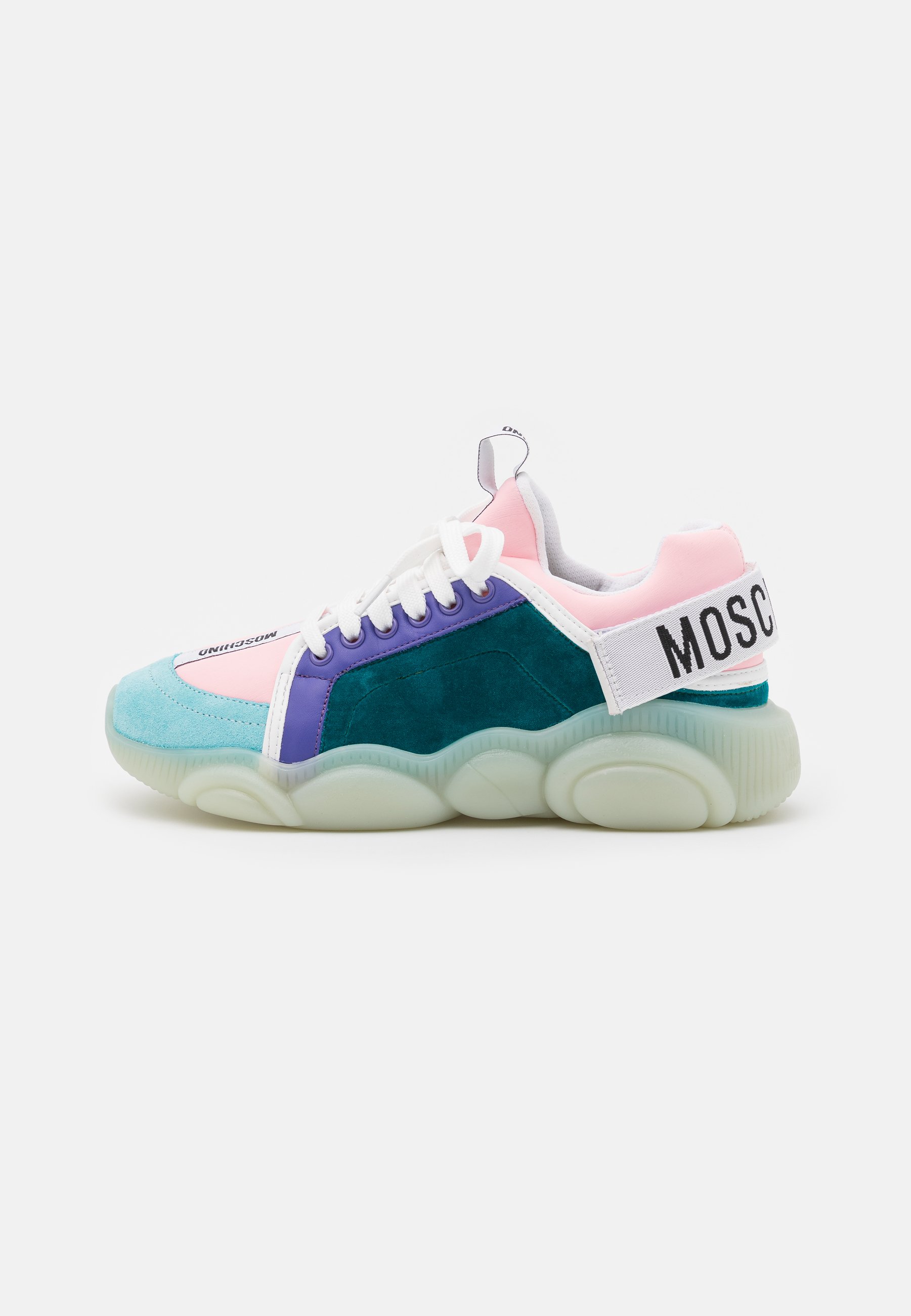 MOSCHINO Joggesko blueblå Zalando.no Love Moschino SUPER HEART Joggesko multicolorflerfarget