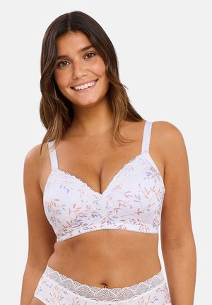 Soutien-gorge triangle - feuilles claires