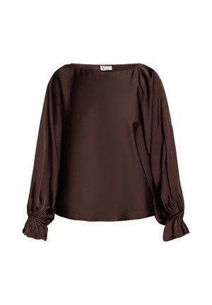 Vera Mont, VERA MONT MIT FLEDERMAUSÄRMELN SATIN-BLUSE - Blouse - rostbraun