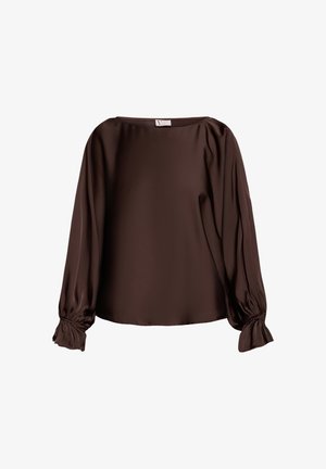 Vera Mont, VERA MONT MIT FLEDERMAUSÄRMELN SATIN-BLUSE - Bluse - rostbraun