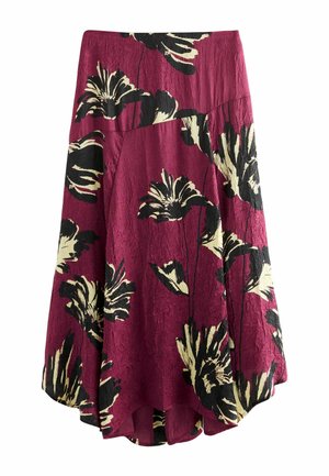 CRINKLE ASYMETRIC  - Maxirok - burgundy red