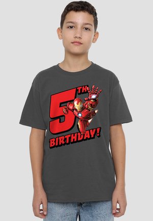 Marvel IRON MAN BIRTHDAY 5 - Print T-shirt - dark grey