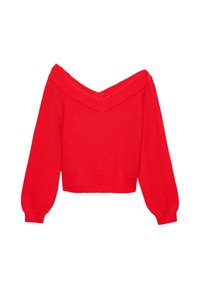 PURL CROPPED - Svetrík - red